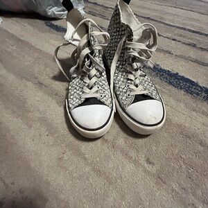 Converse Black and White High-Top Sneakers